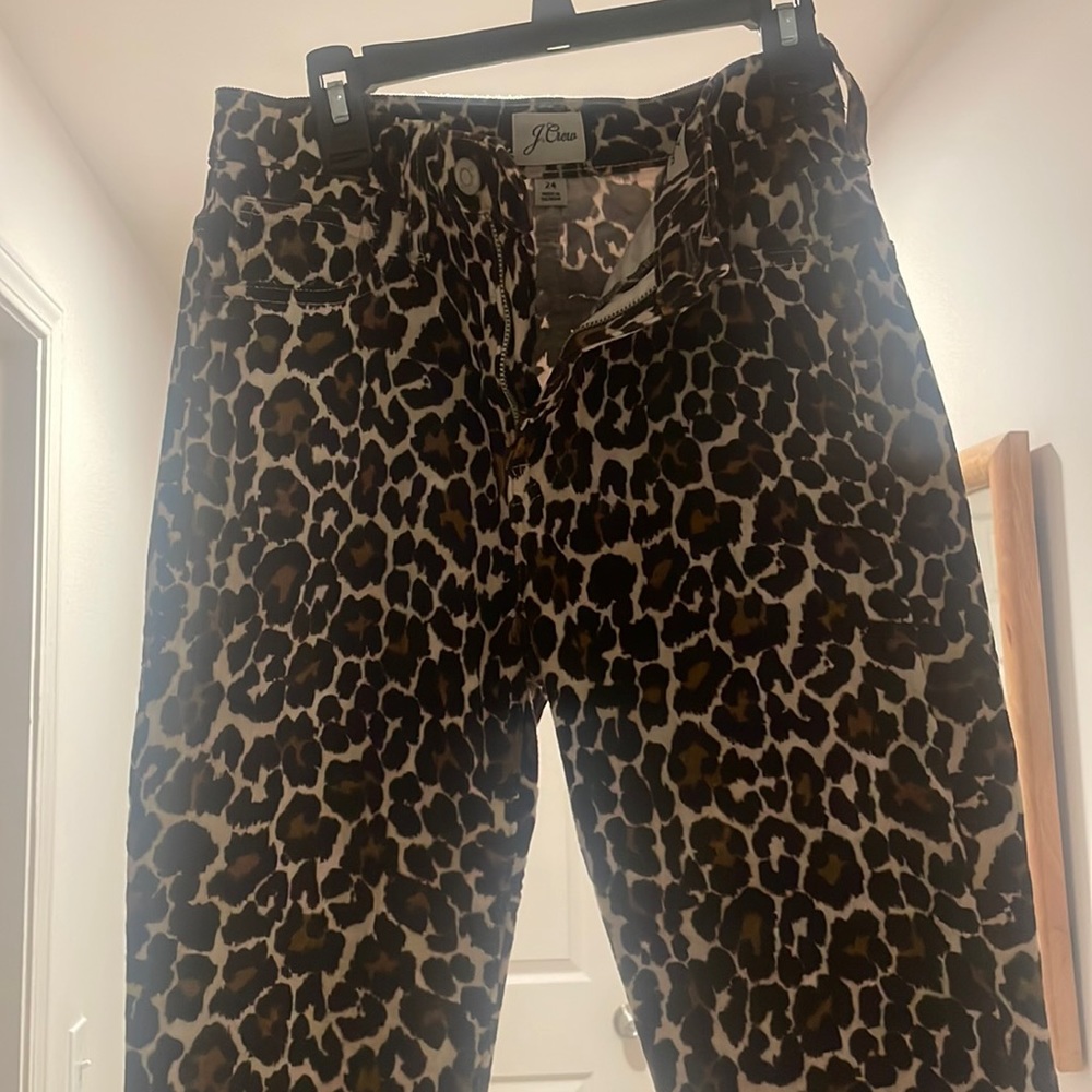 Leopard Print J.Crew Pants